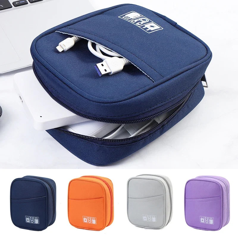 Travel Accessories Organizer Case - Sac de rangement étanche pour câble