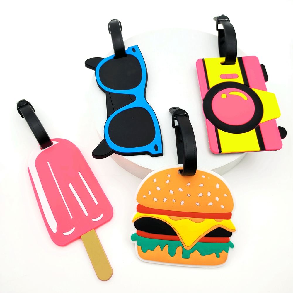 Travel Accessories Name - Étiquette de bagage de crème glacée