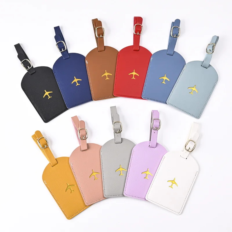 Travel Accessories Name - Étiquette de bagage en PU épais,
