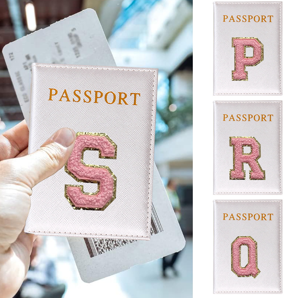 Travel Accessories Pink - Couvertures de passeport en cuir PU,