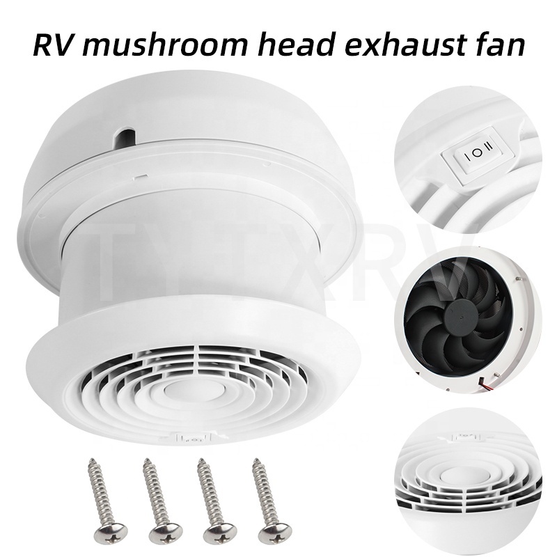 Travel Accessories Usa - Accessoires pour camping-car, ventilateur d'évacuation rond