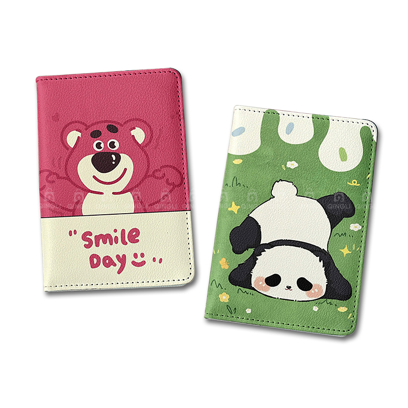 Travel Accessories Pink - Housse de passeport Panda mignon pour