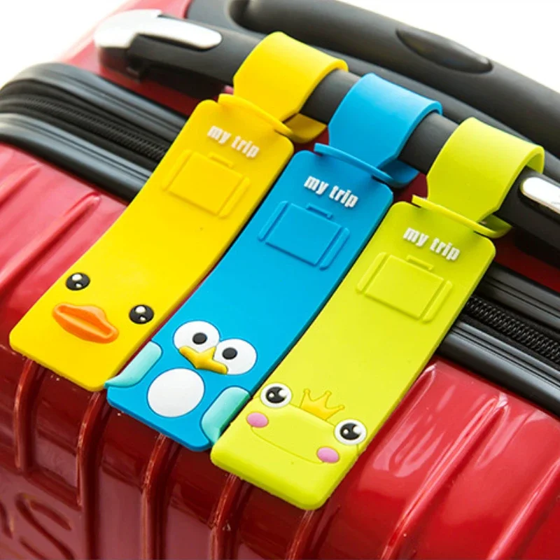 Travel Accessories Name - Étiquette de bagage en silicone motif