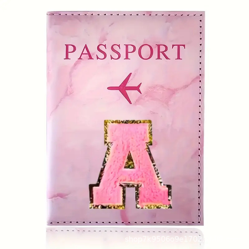 Travel Accessories Pink - Porte-passeport en cuir PU rose avec