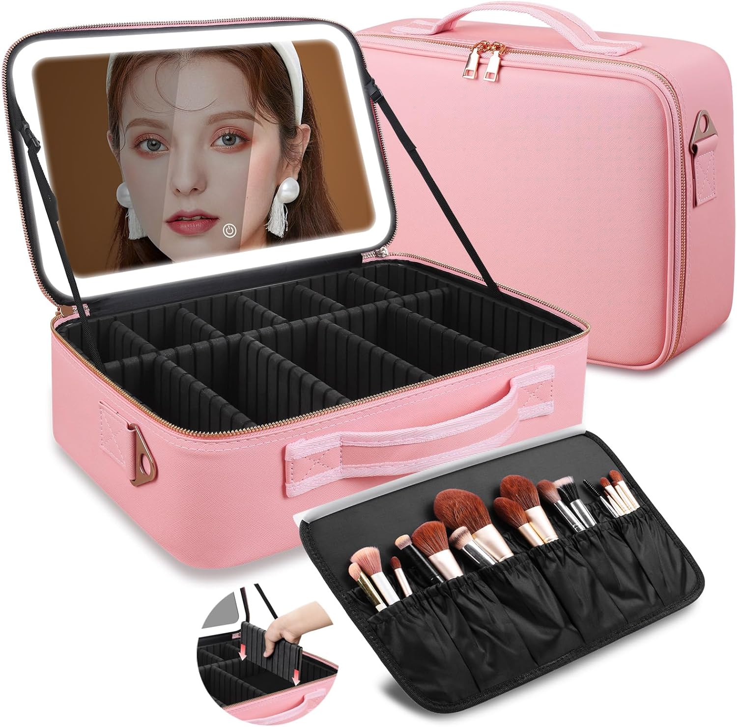 Travel Accessories Organizer Case - Trousse de maquillage grande capacité 15''x11''