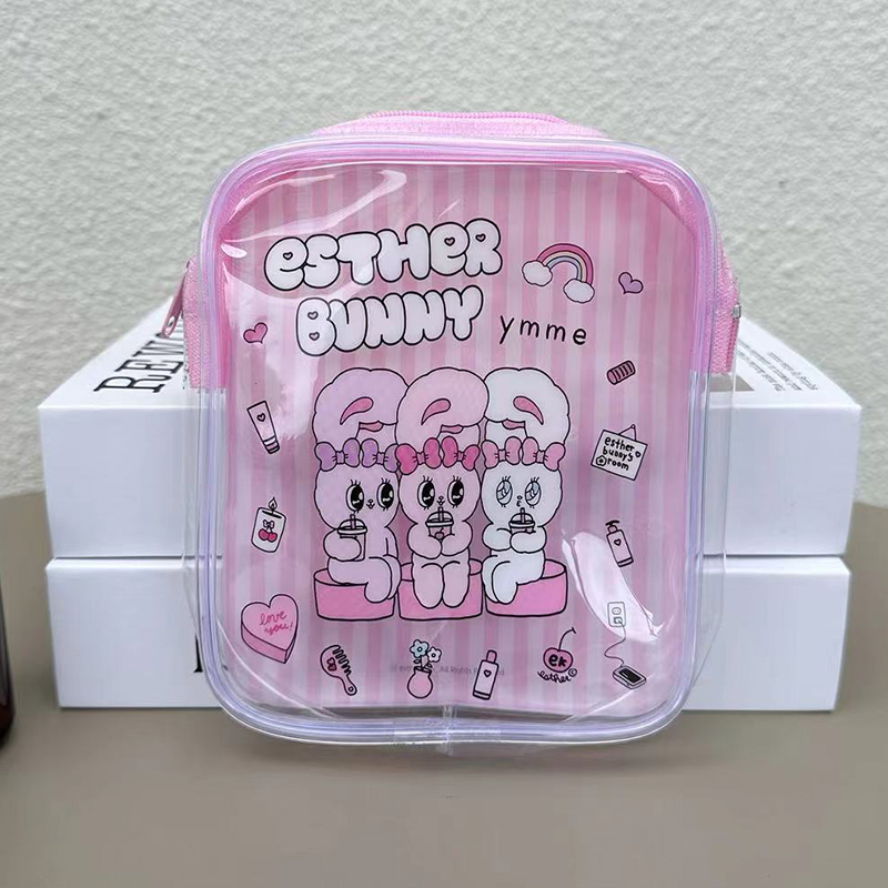 Sac de maquillage transparent  - Travel Accessories Pink avis et prix