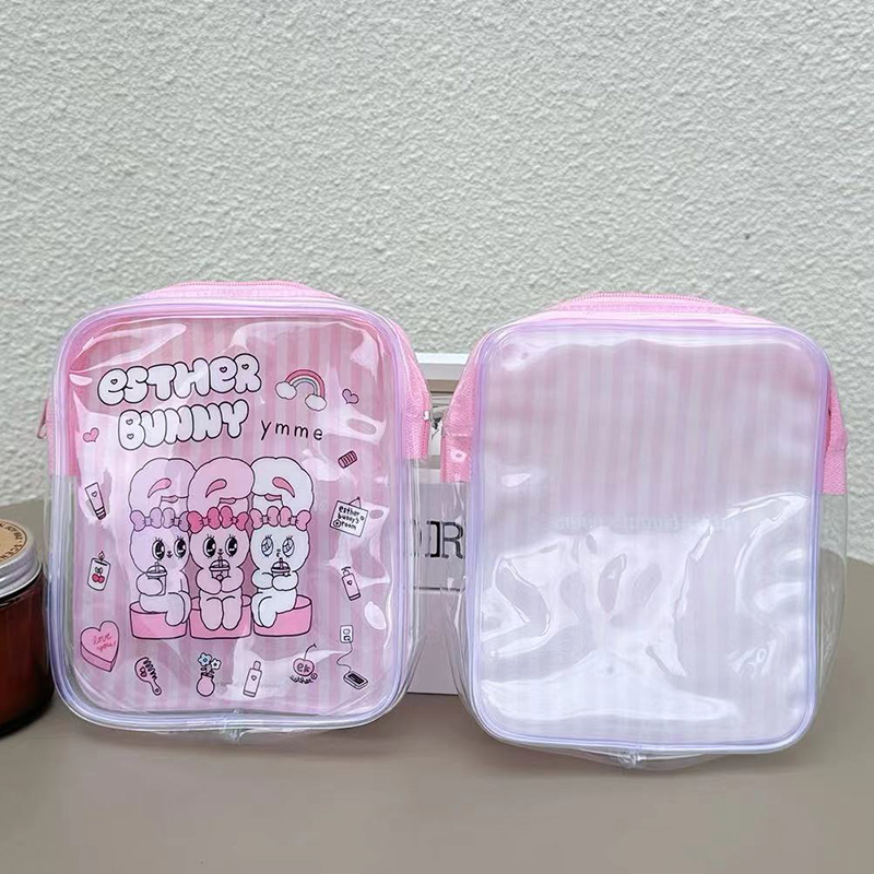 Sac de maquillage transparent  - Travel Accessories Pink avis et prix