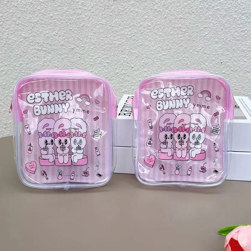 Sac de maquillage transparent  - Travel Accessories Pink avis et prix