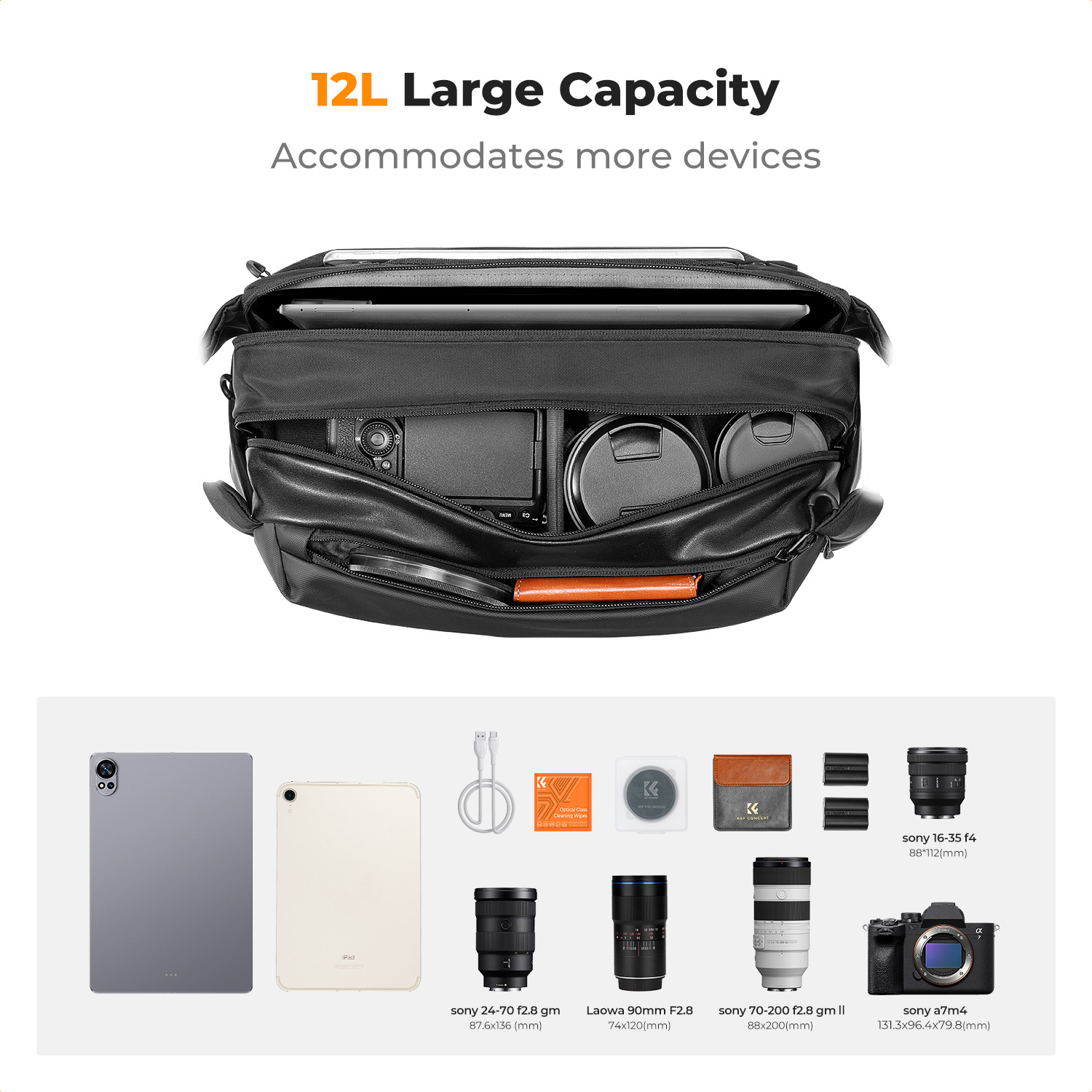 K&F CONCEPT – sac à bandoulièr - Camera Bag Travel avis et prix