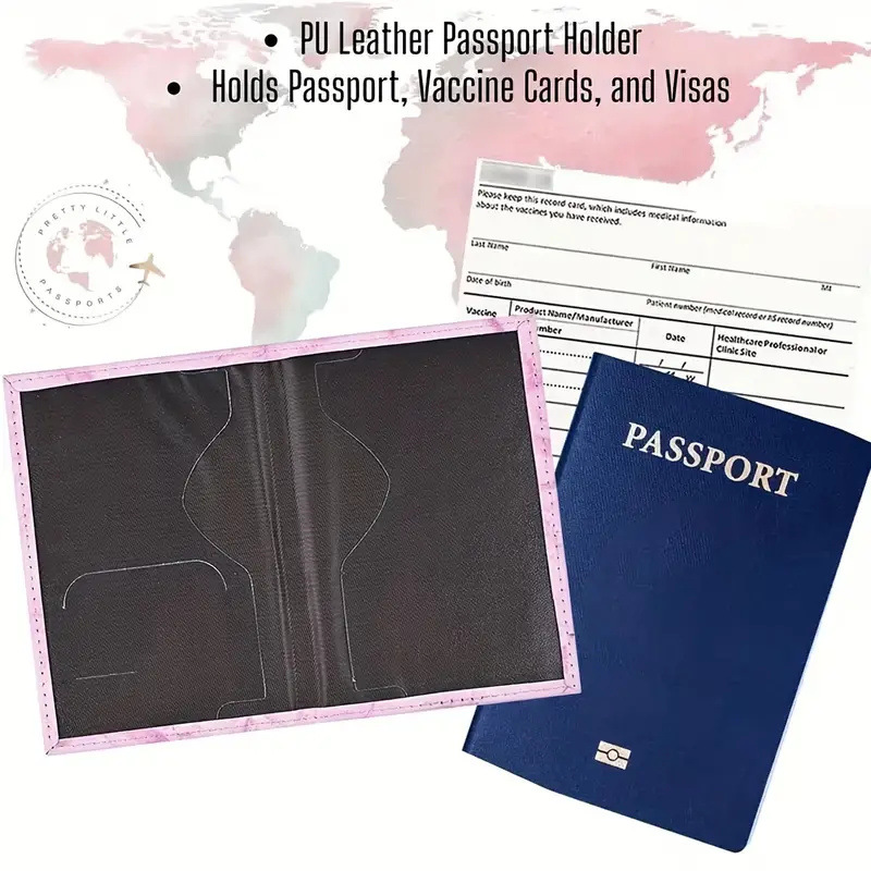 Porte-passeport en cuir PU ros - Travel Accessories Pink avis et prix