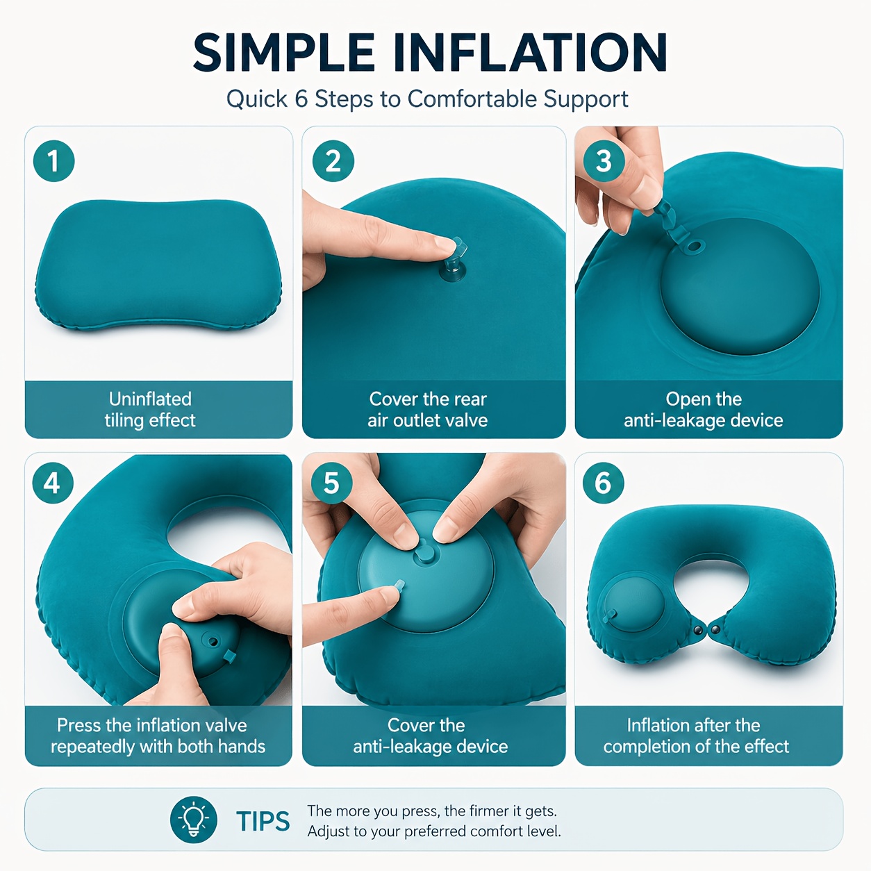 Oreiller de voyage gonflable S - Travel Accessories Pillow avis et prix