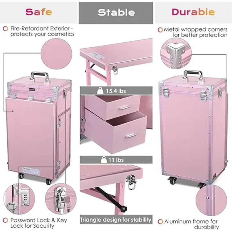 Table de manucure à roulettes  - Travel Accessories In Train avis et prix